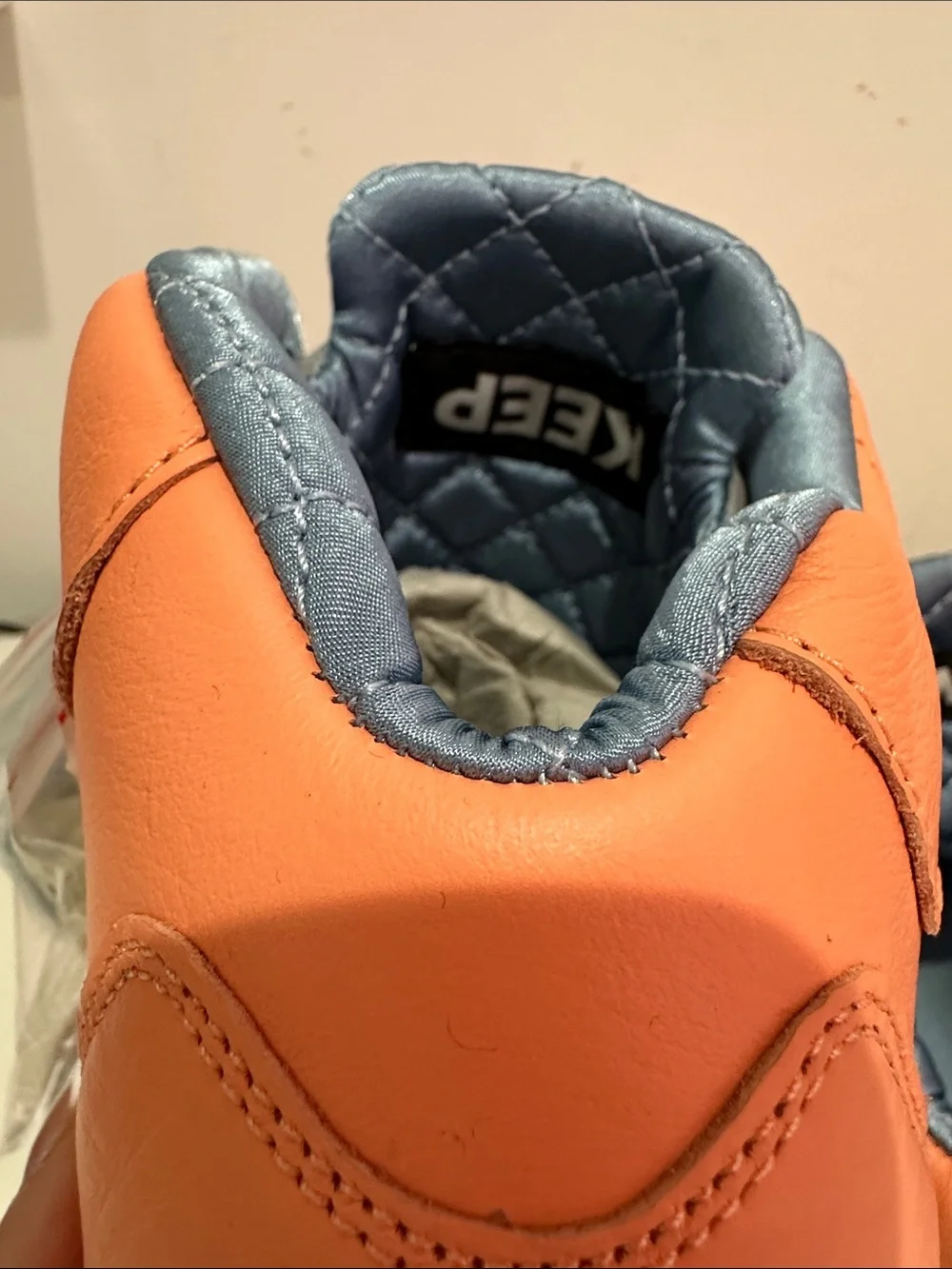 Jordan Retro 5 DJ Khalid  High-Top Sneakers in Coral Orange with Silver Tongue